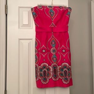 Laundry Strapless Pink Dress